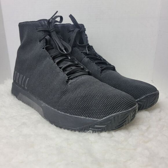 NOBULL Men's Shoes Size 15 High Top Trainer Triple Black SuperFabric Sneake - Picture 1 of 10